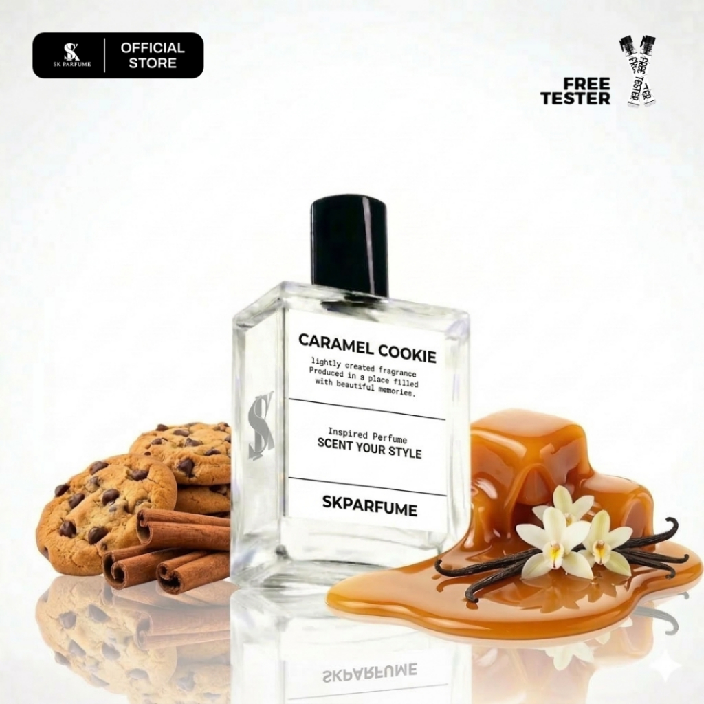 SK Parfume - Caramel Fudge Cookies Parfum Unisex Inspired Aroma Kue Karamel