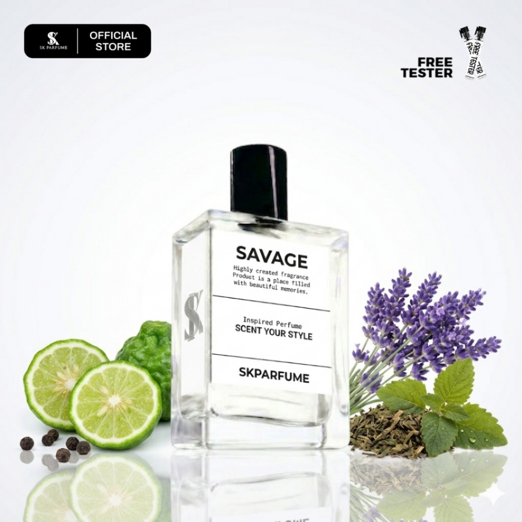 SK Parfume - Savage Parfum Pria Inspired Aroma Cool dan Manly